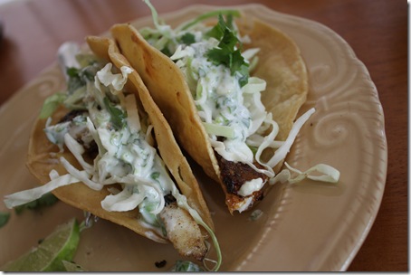 Grilled Fish Tacos with Lime Dressing « eatingRD.com